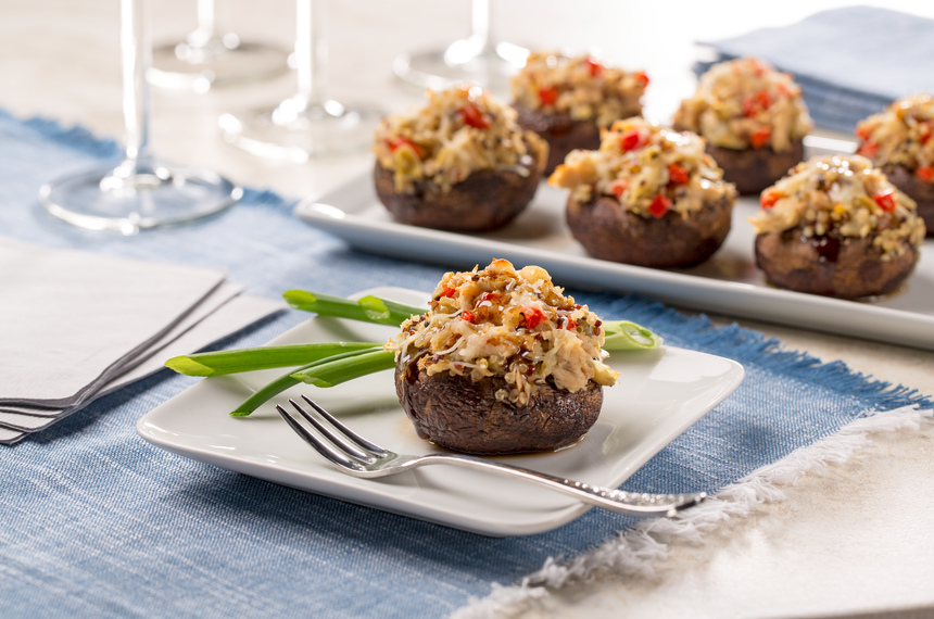 Albacore Stuffed Mushrooms